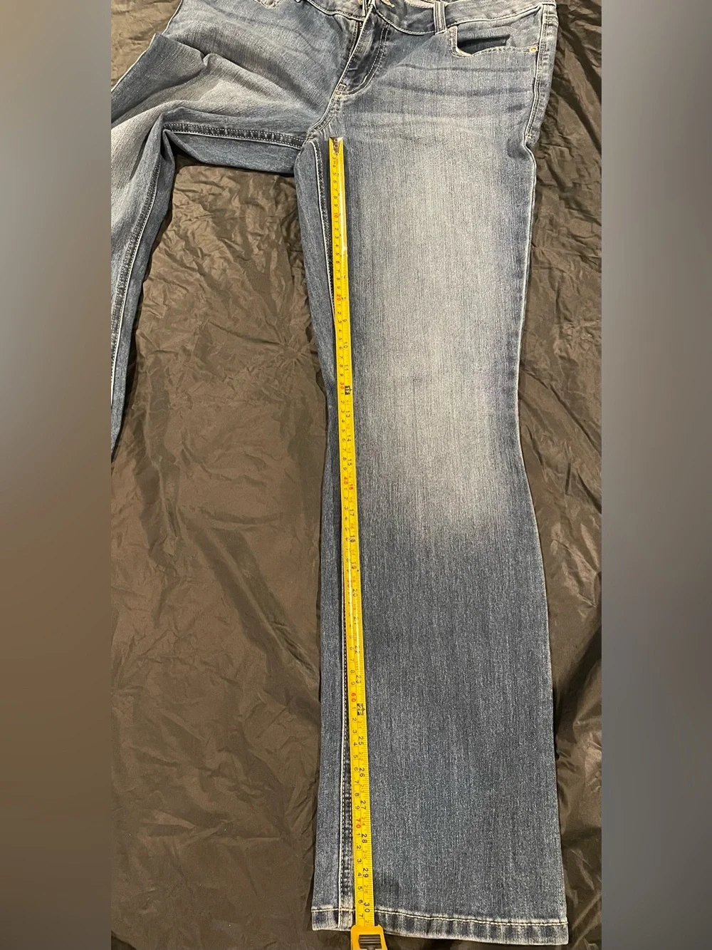 Maurices Blue Boot Cut Jeans with Embroidered Pocket